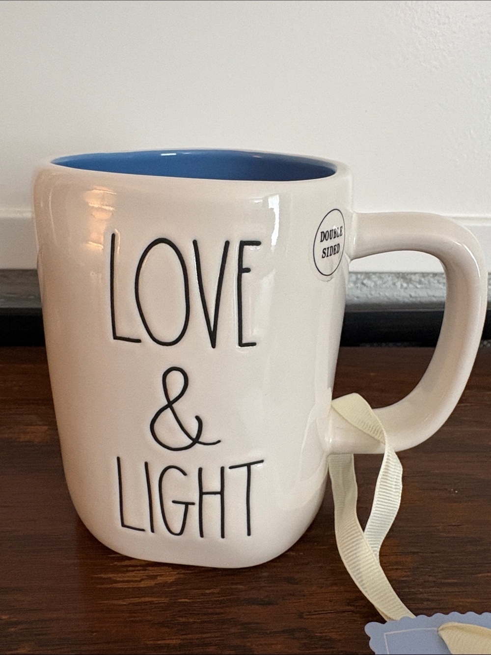 NWT RAE DUNN Menorah ‘Love & Light’ Double Sided Mug Hanukkah Holiday